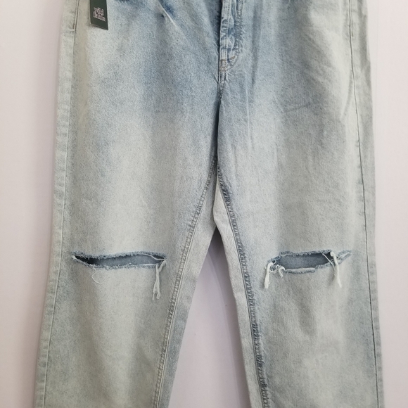 NWT Wild Fable High Rise Straight Distressed Jeans Size 16 - Picture 3 of 10